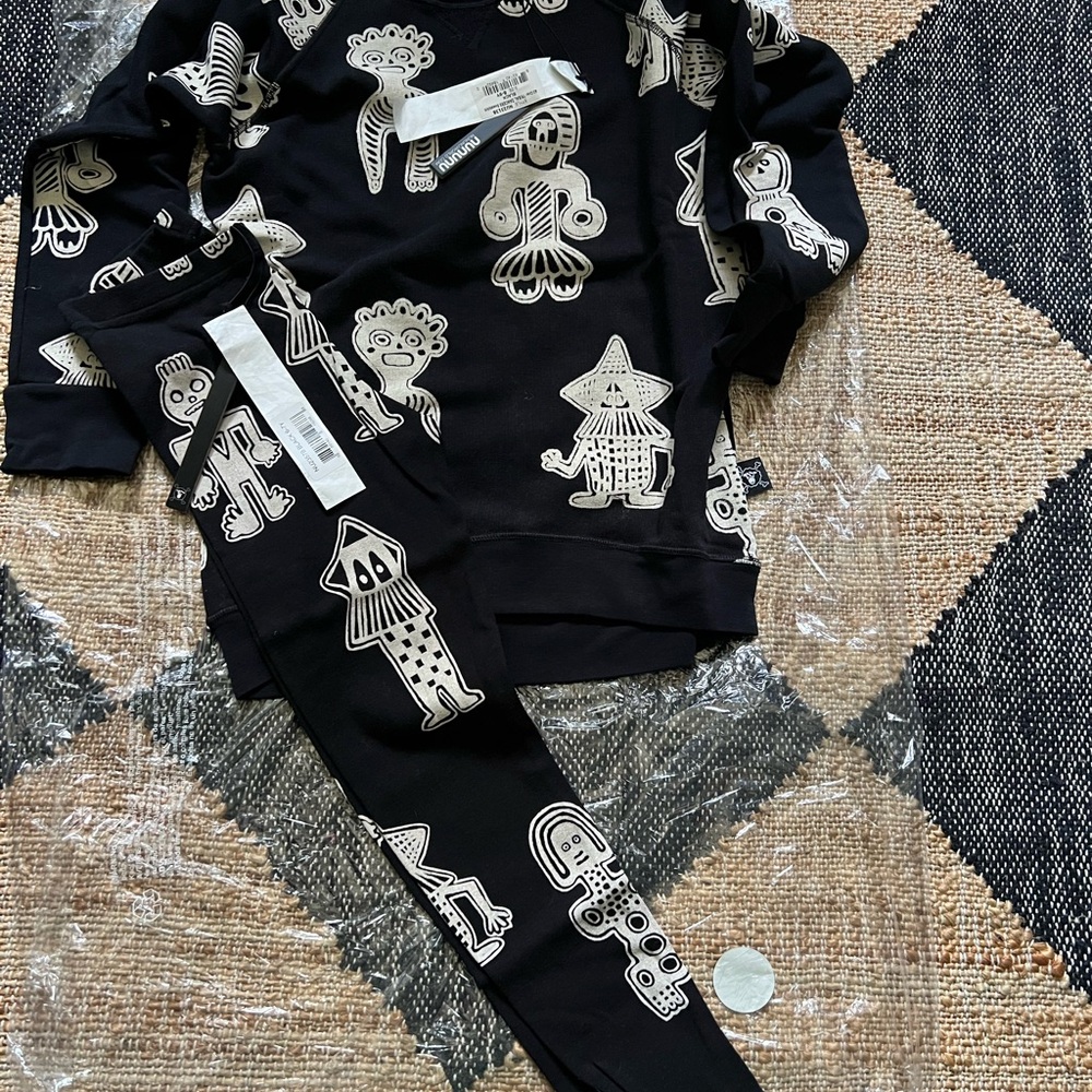 nununu Black and White Kids Matching Set